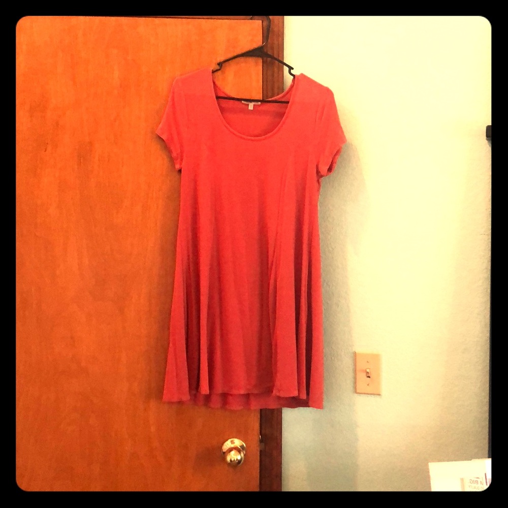 Burnt Orange Teeshirt Dress•M•
